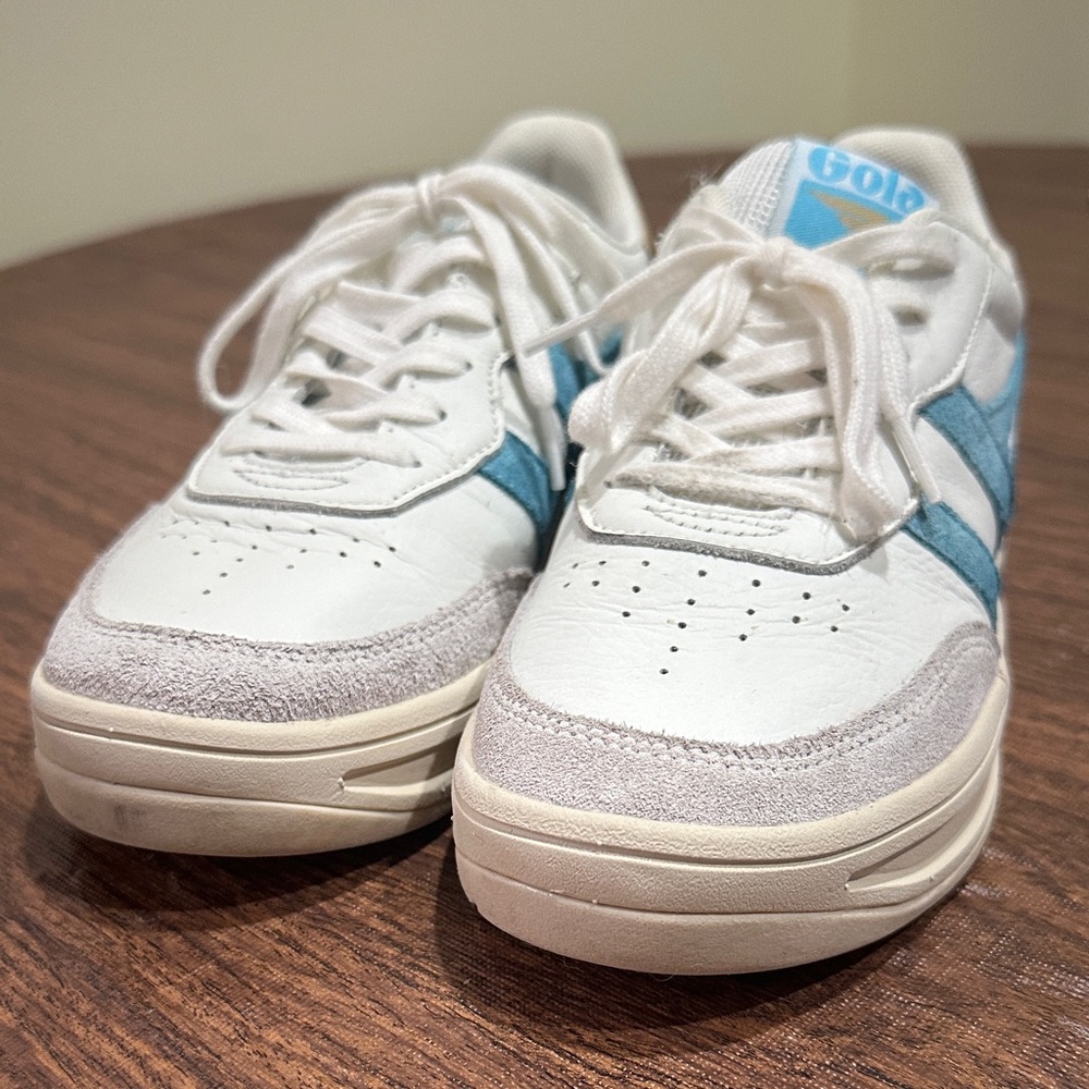 Gola Women's Topspin Sneakers Blue and White - Size 6 - Picture 5 of 10